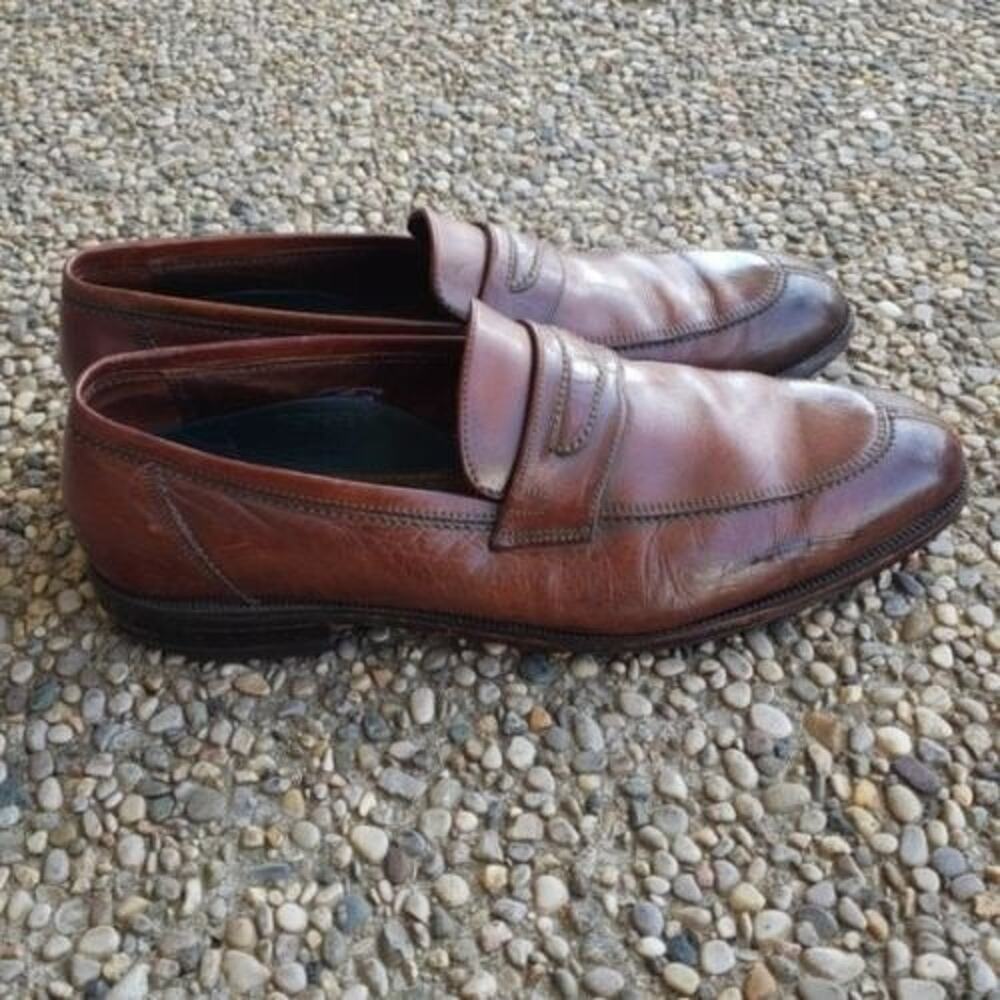 Florsheim Men's Brown Slip Ons - Size 10.5D